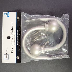 Mainstays Decorative Curtain Holdbacks set of 2 per package